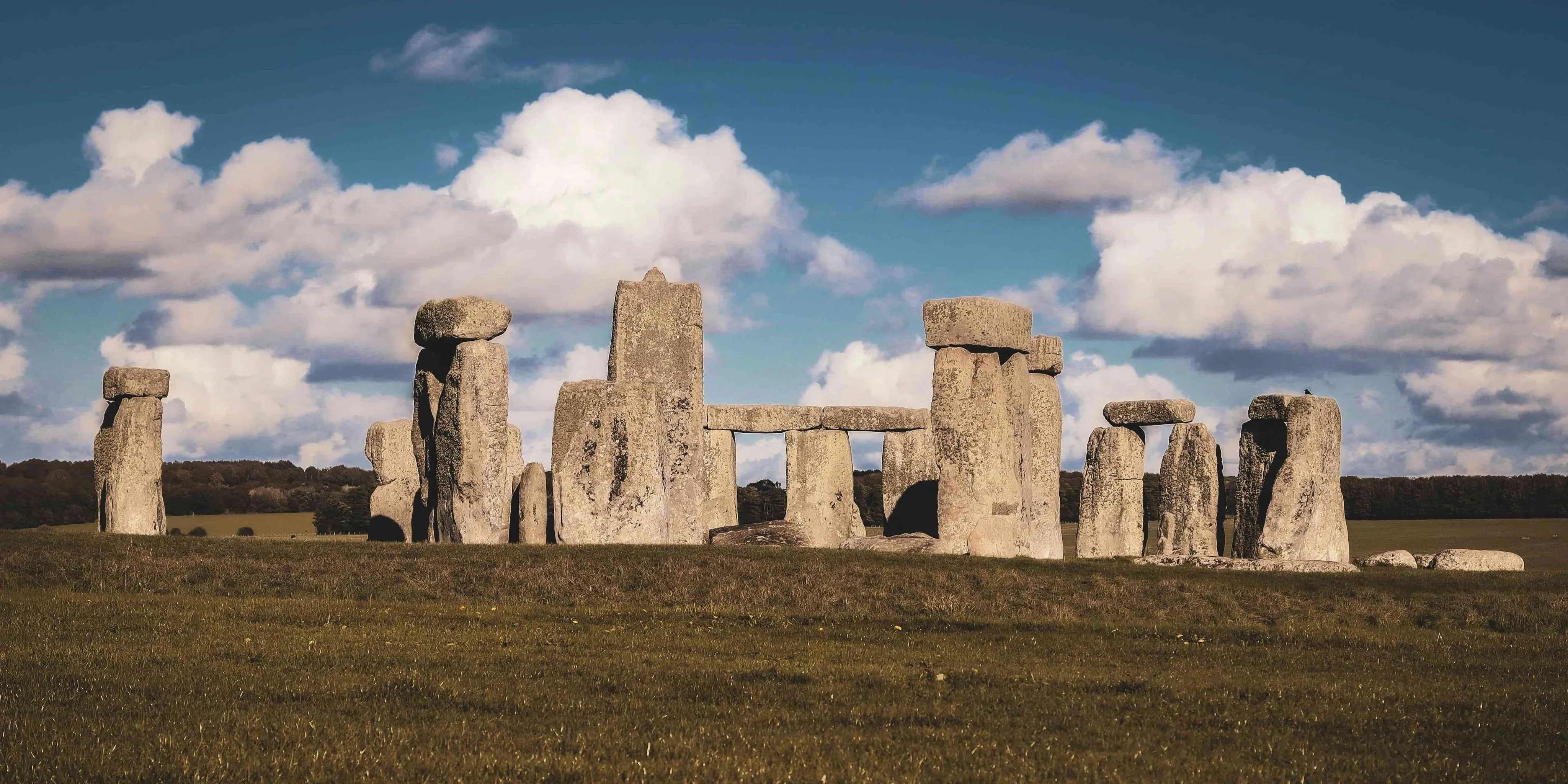 View of Stonehenge on Salisbury Plain in Wiltshire View of Stonehenge on Salisbury Plain in Wiltshire, England