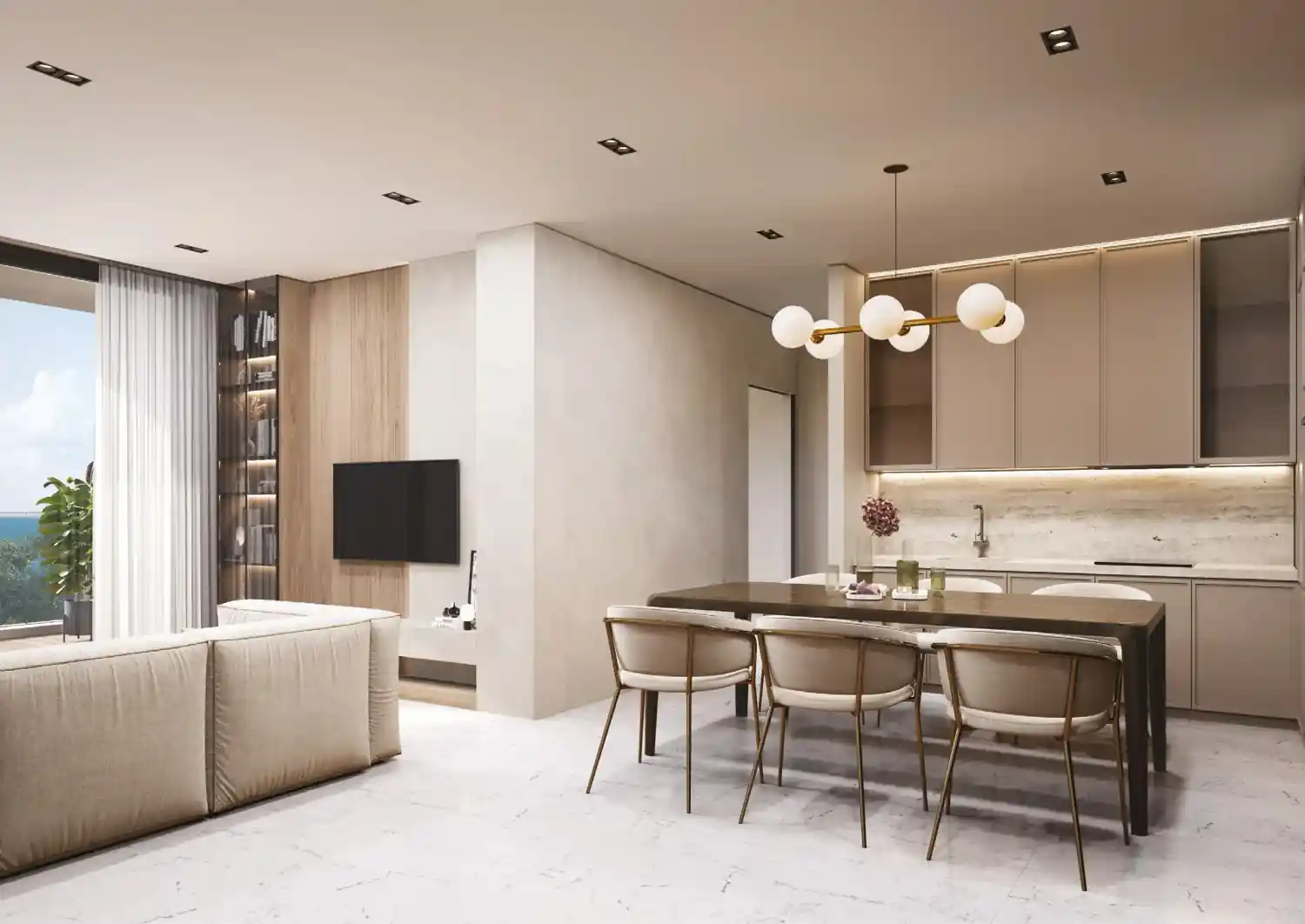 Panorama Apartments նախագծի հարդարման տարբերակ 3