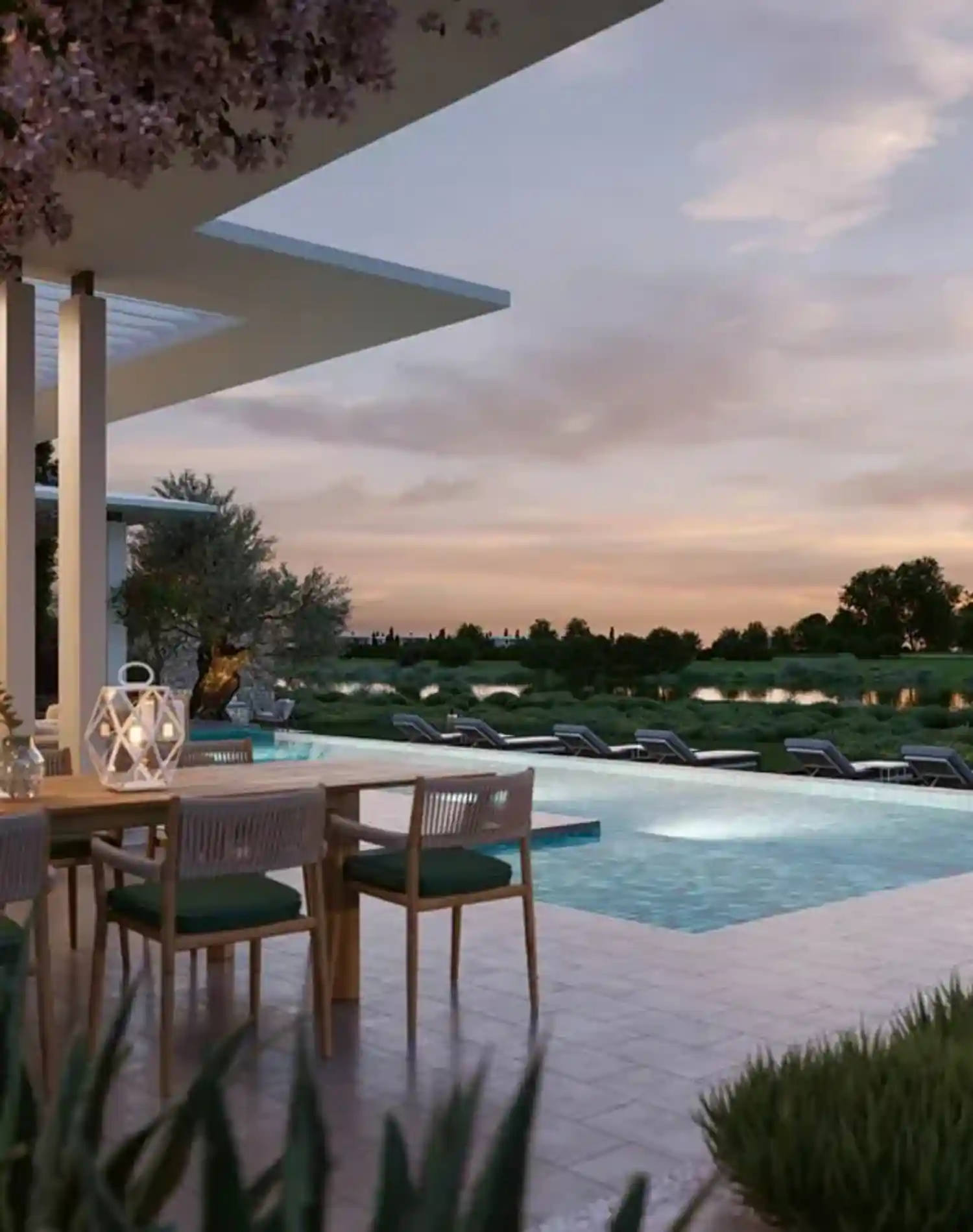 Opcja wykończenia projektu Limassol Greens. The Villas 2