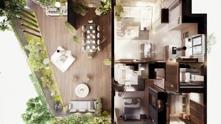 Επιλογή φινιρίσματος του έργου Sunrock Residences 31