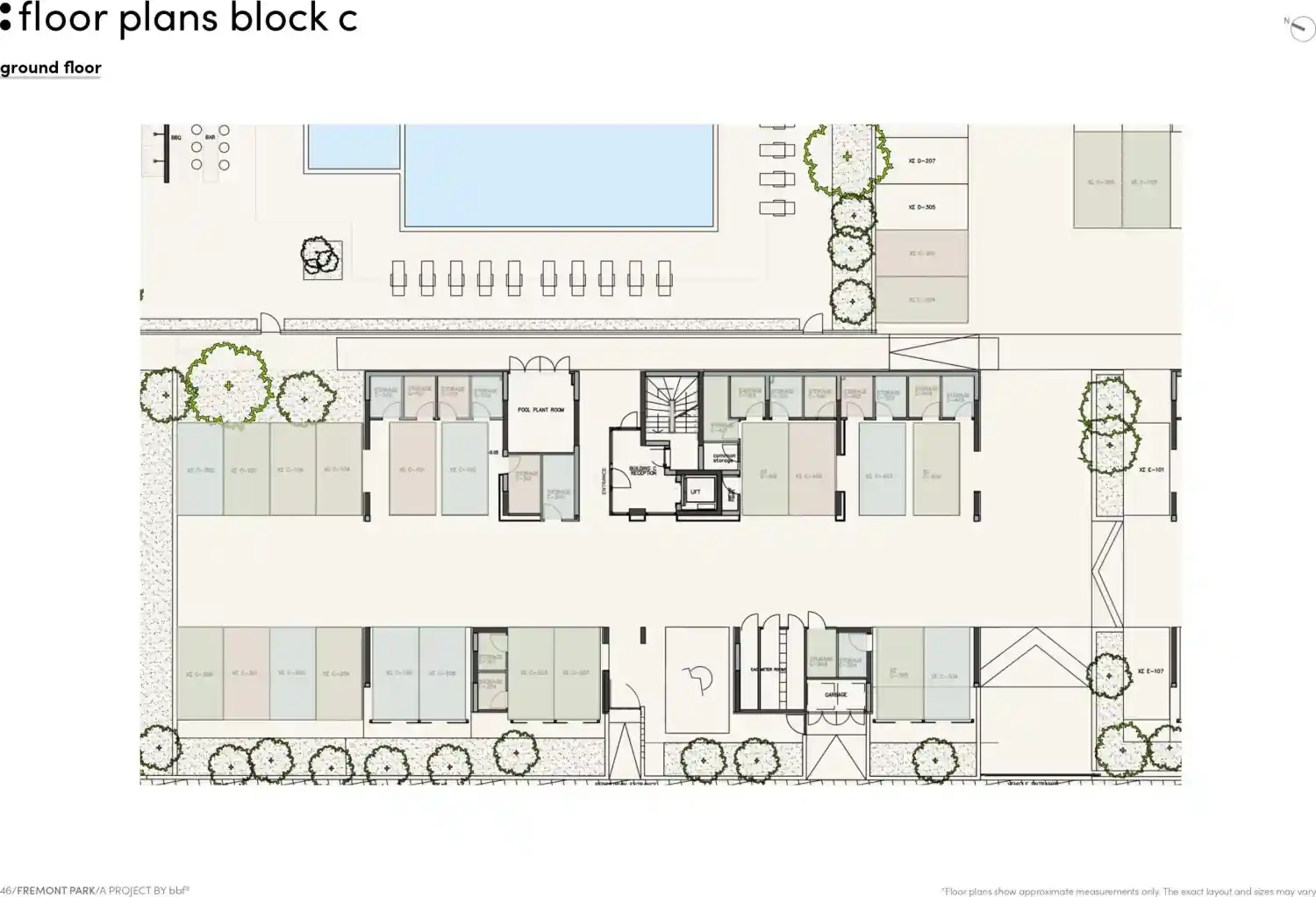 Rzut projektu Fremont park 9