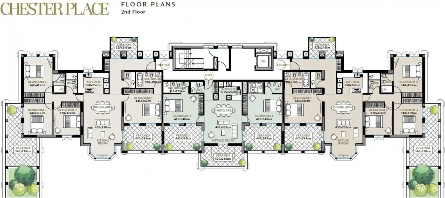 Belgravia Residences նախագծի հատակագիծ 9