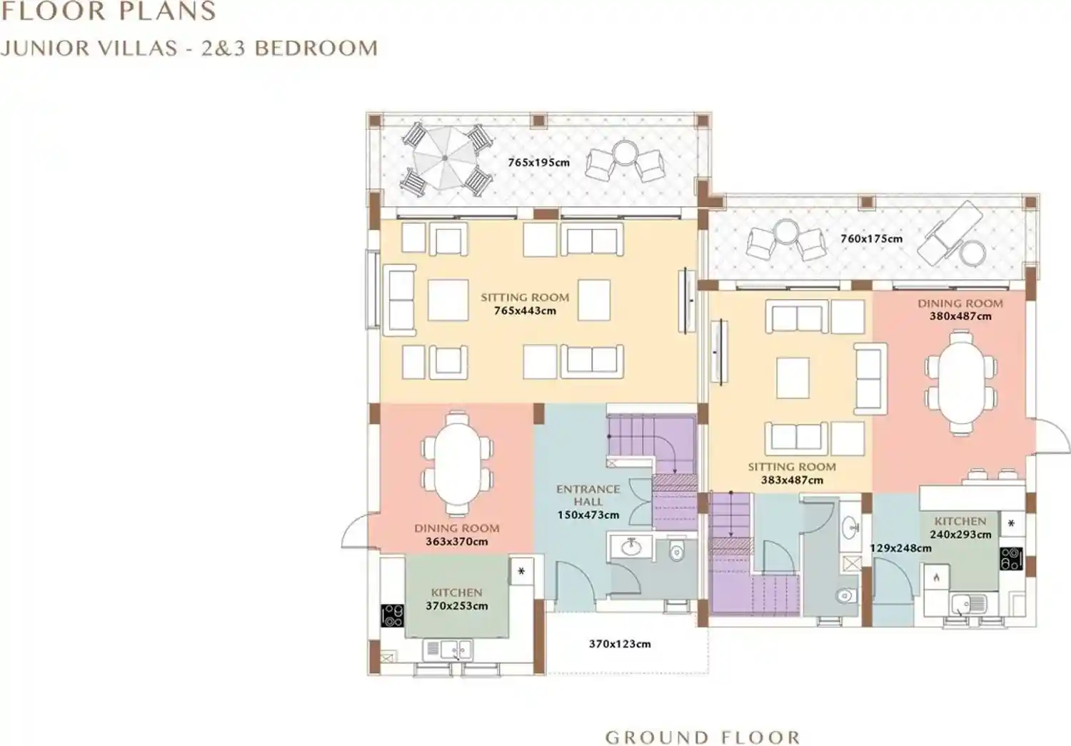 Κάτοψη του έργου Dionysus Greens Villas 2