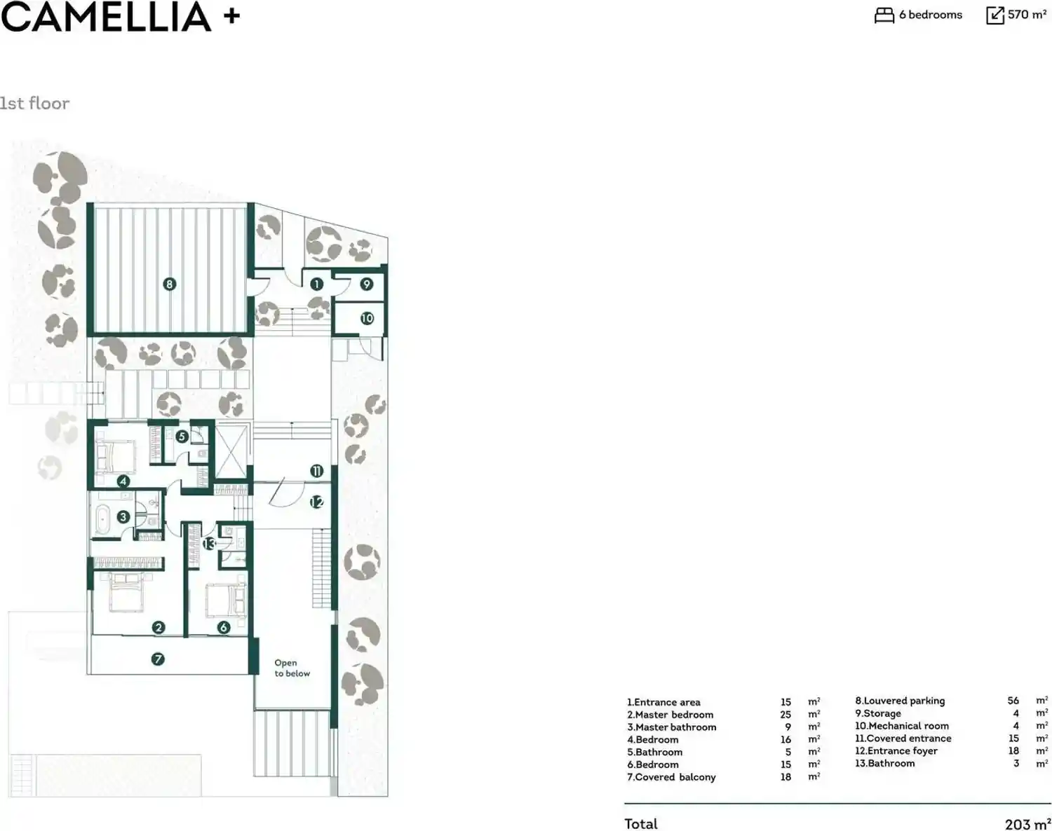 Rzut projektu Palisandro hills 1