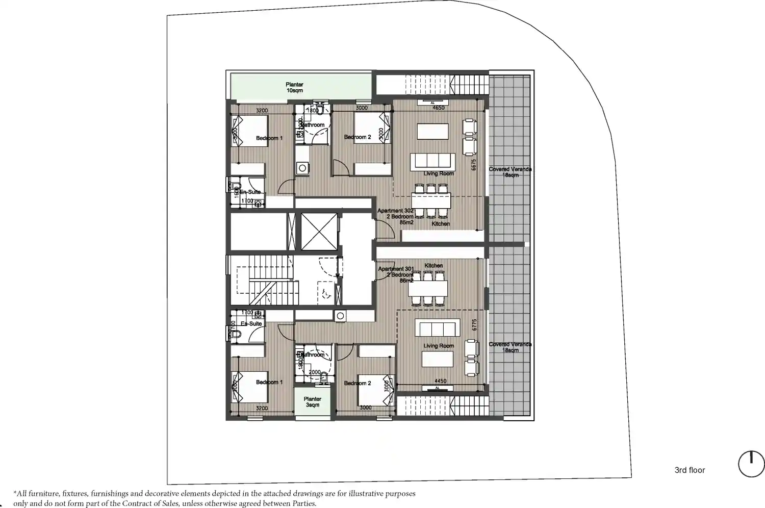 Планировка проекта [KAIA] Residences Germasogeia Off Plan 4