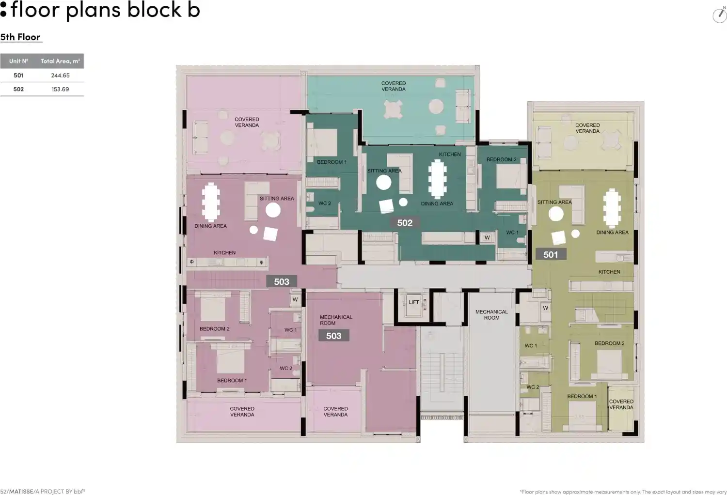 Κάτοψη του έργου Matisse Residence  1