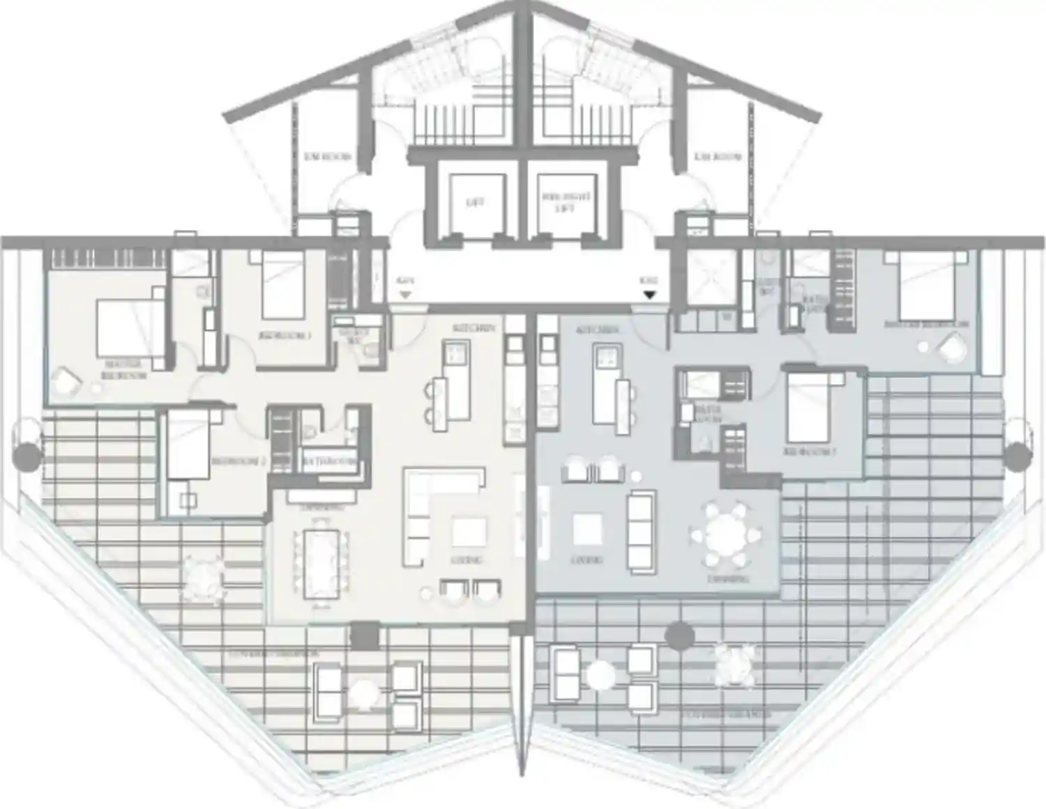 Κάτοψη του έργου 180° Residences 5