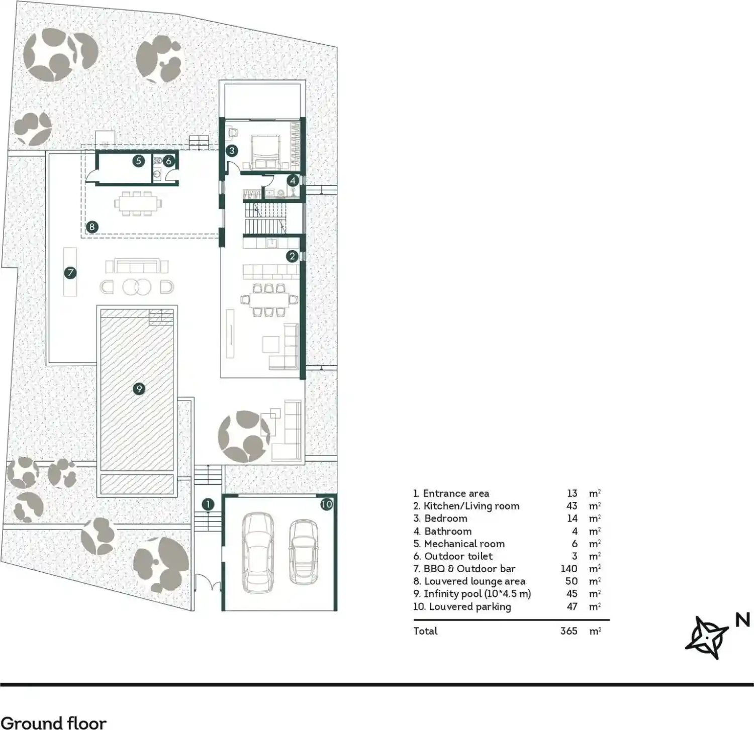 Rzut projektu Palisandro hills 8