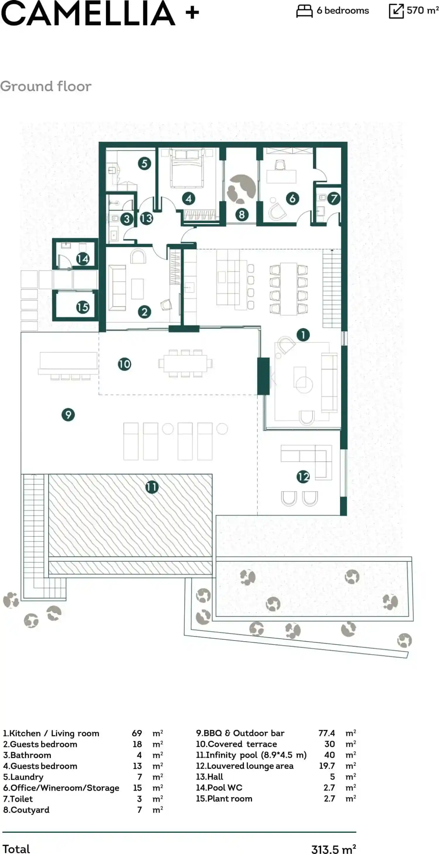 Rzut projektu Palisandro hills 4