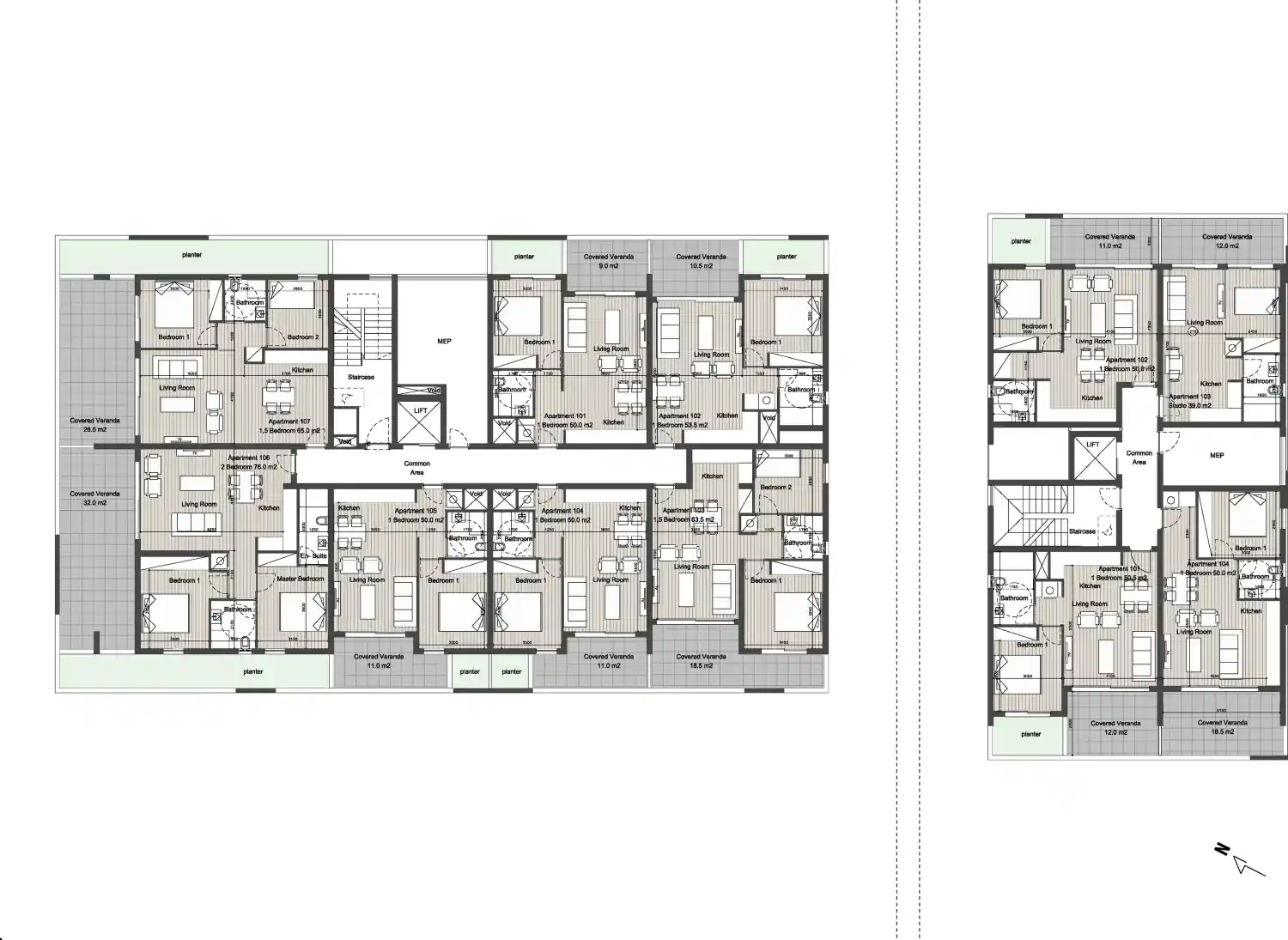 Rzut projektu [NAYA] Residences Agios Athanasios Off Plan 2