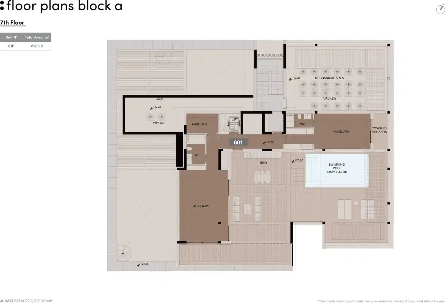 Κάτοψη του έργου Matisse Residence  14