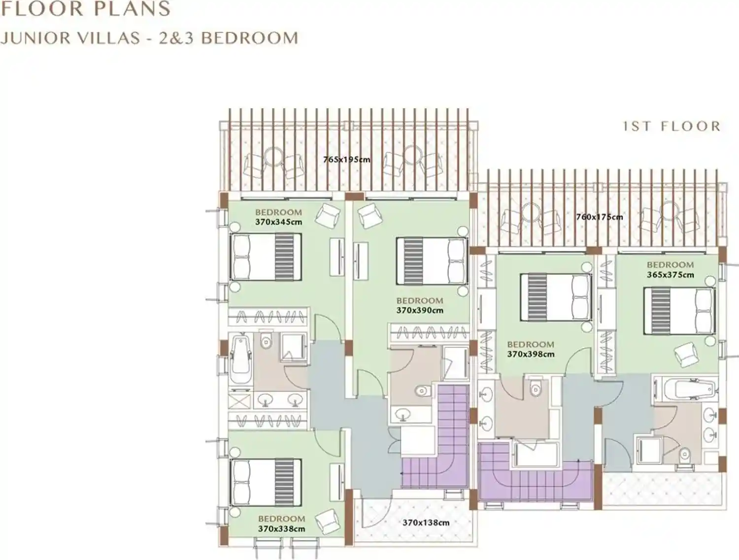 Κάτοψη του έργου Dionysus Greens Villas 3