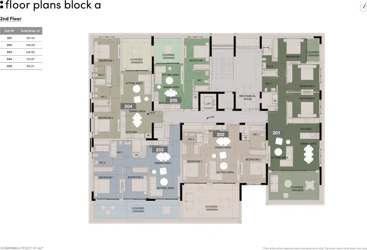 Κάτοψη του έργου Matisse Residence  8