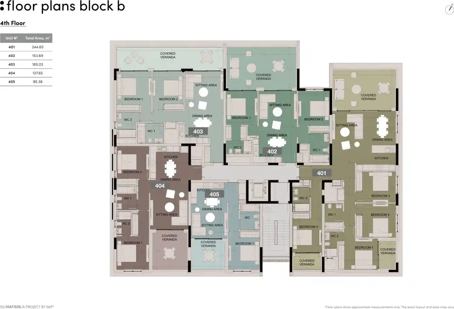 Κάτοψη του έργου Matisse Residence  2