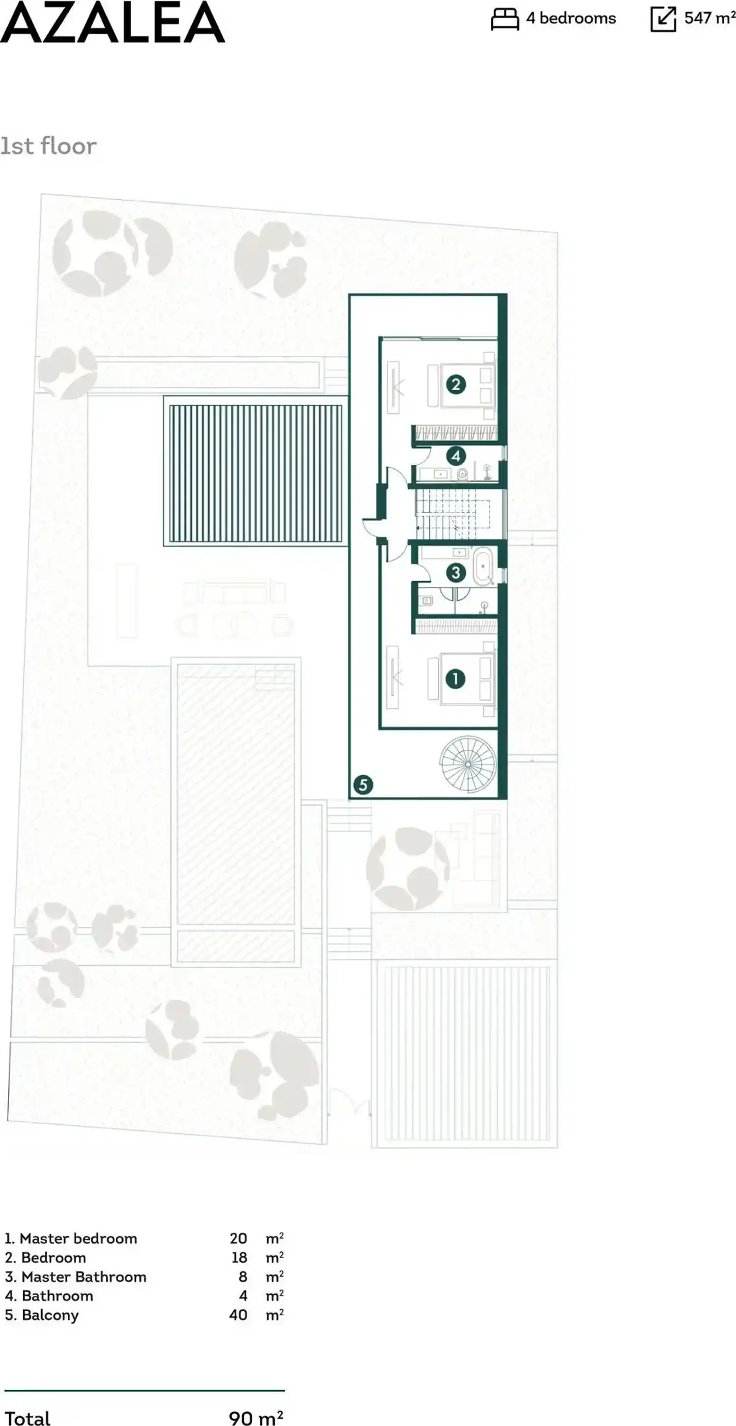 Rzut projektu Palisandro hills 16