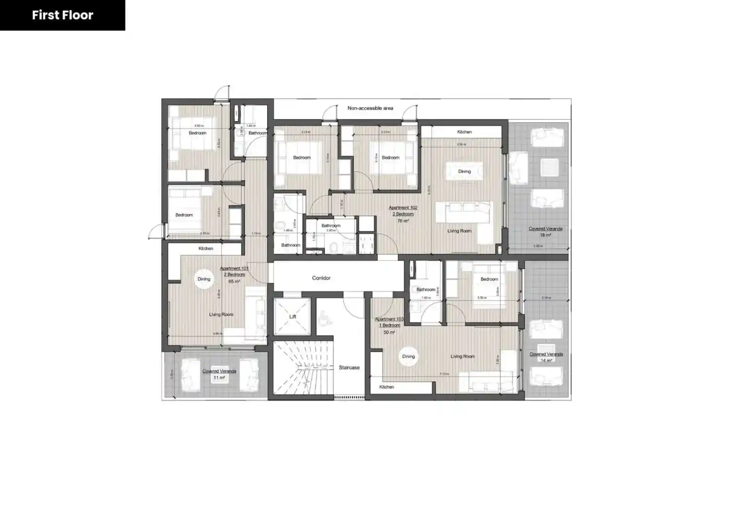 Κάτοψη του έργου OLIVEA Residences 6