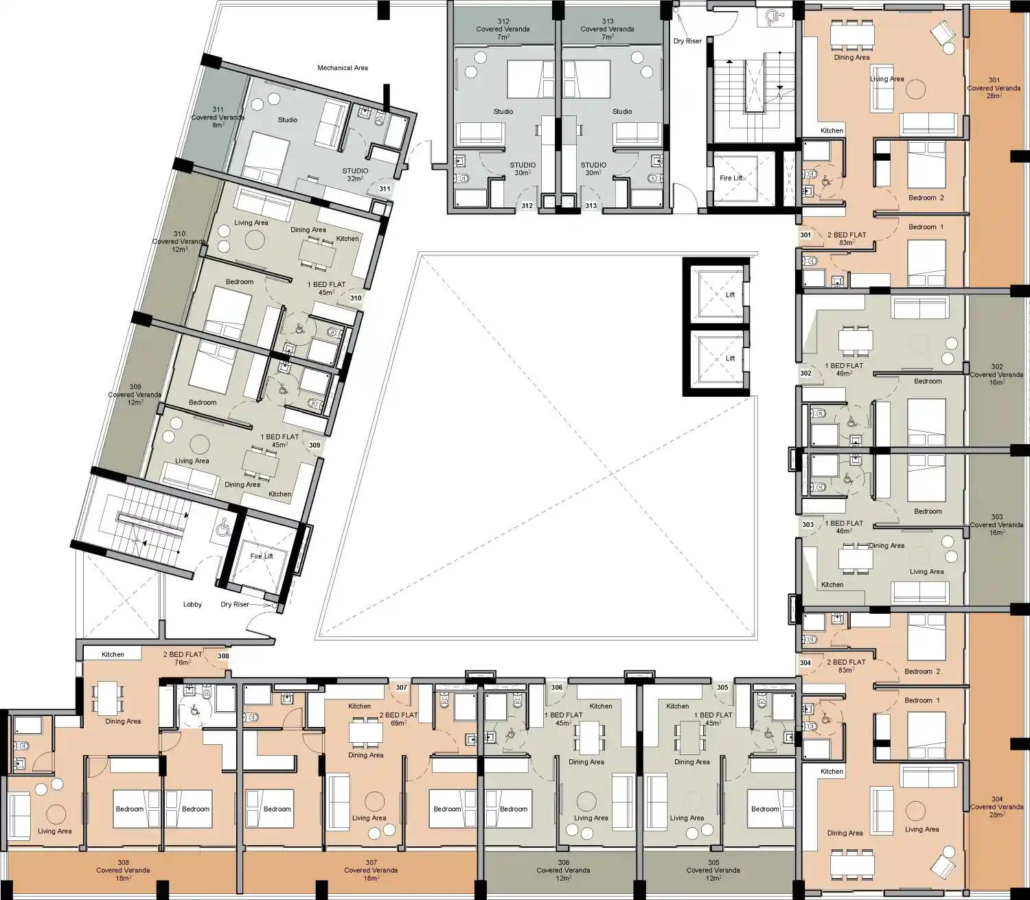 [THE DOCKS] Tsiflikoudia Off Plan floor plan 5