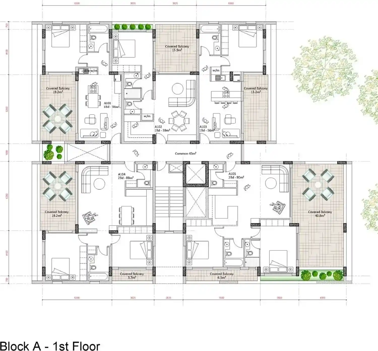 Rzut projektu Q Trio Residences 5