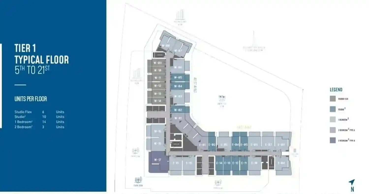 Rzut projektu Rove Home Marasi Drive 2