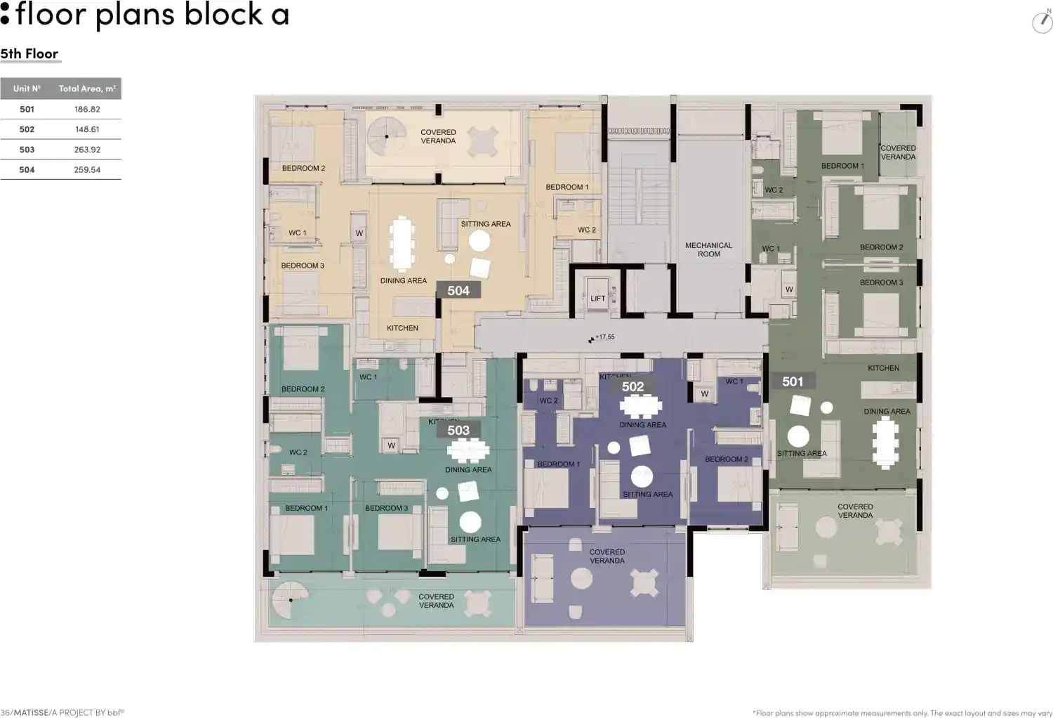 Κάτοψη του έργου Matisse Residence  3