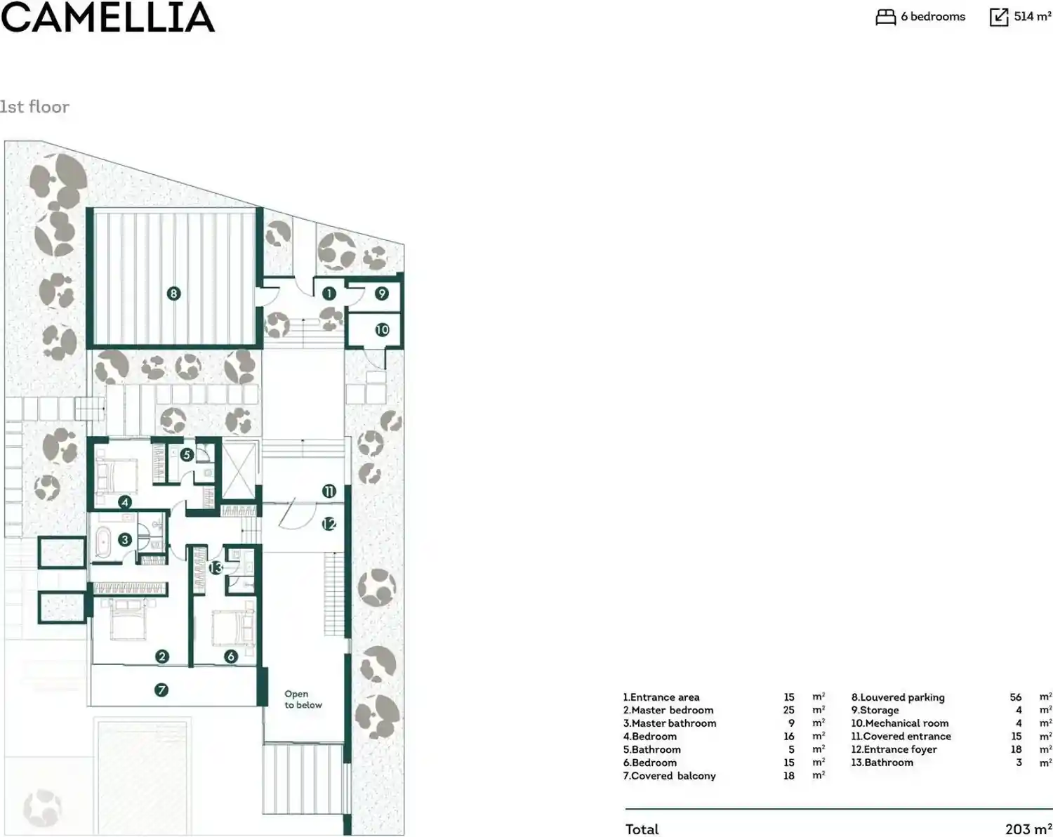 Rzut projektu Palisandro hills 7