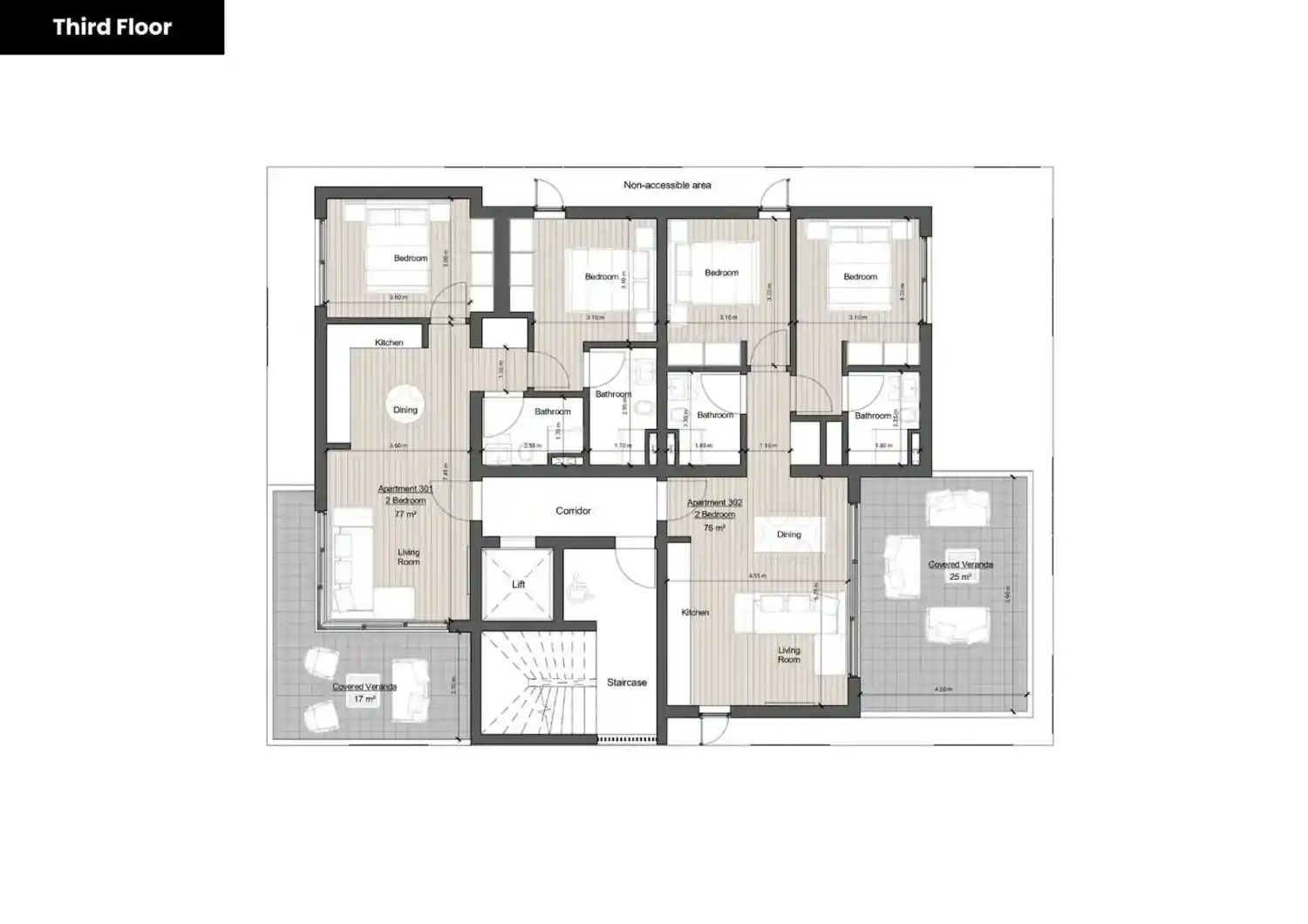 Κάτοψη του έργου OLIVEA Residences 5