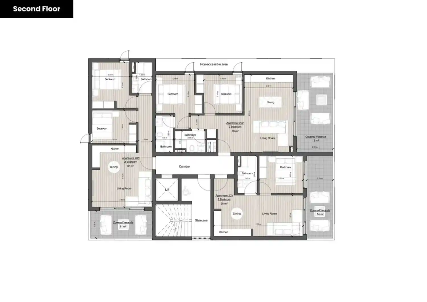 Κάτοψη του έργου OLIVEA Residences 3