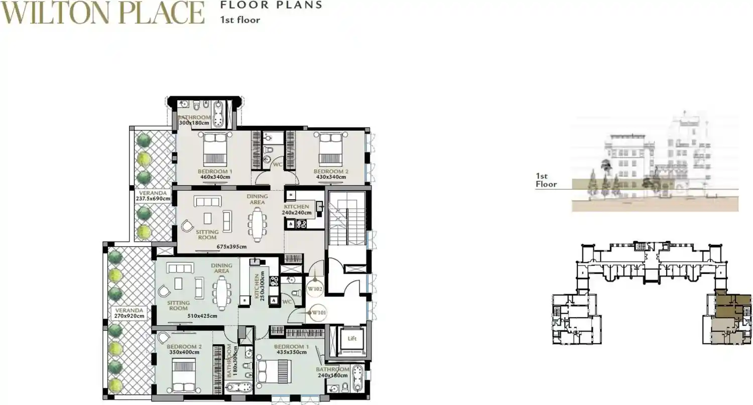 Belgravia Residences նախագծի հատակագիծ 5