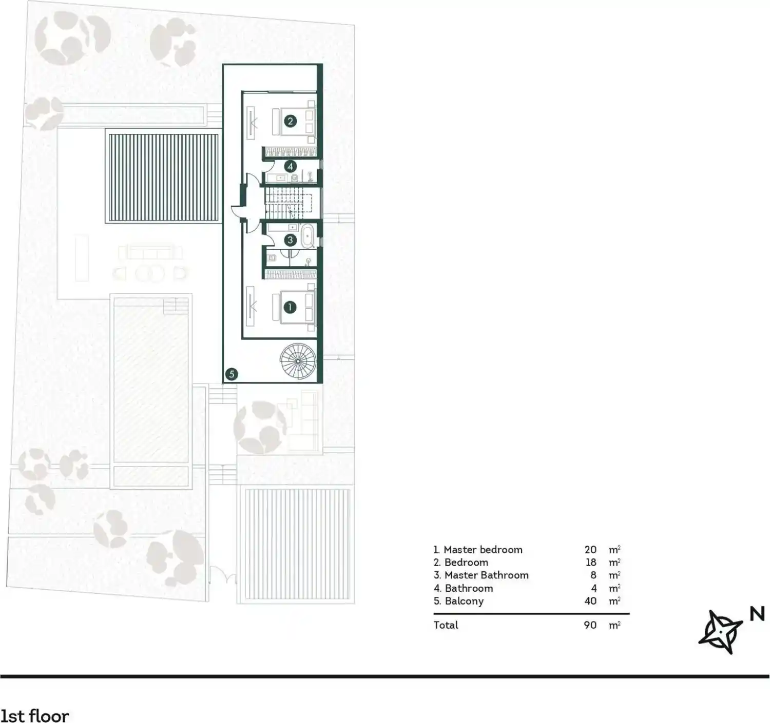 Rzut projektu Palisandro hills 6