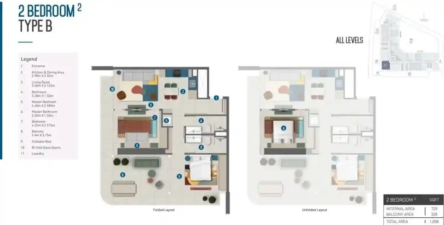 Rzut projektu Rove Home Marasi Drive 7