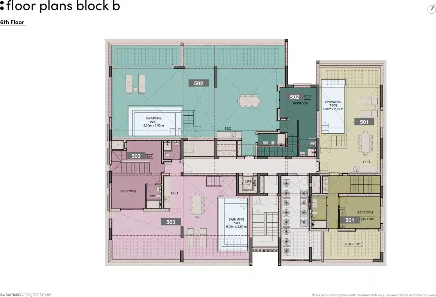 Κάτοψη του έργου Matisse Residence  10