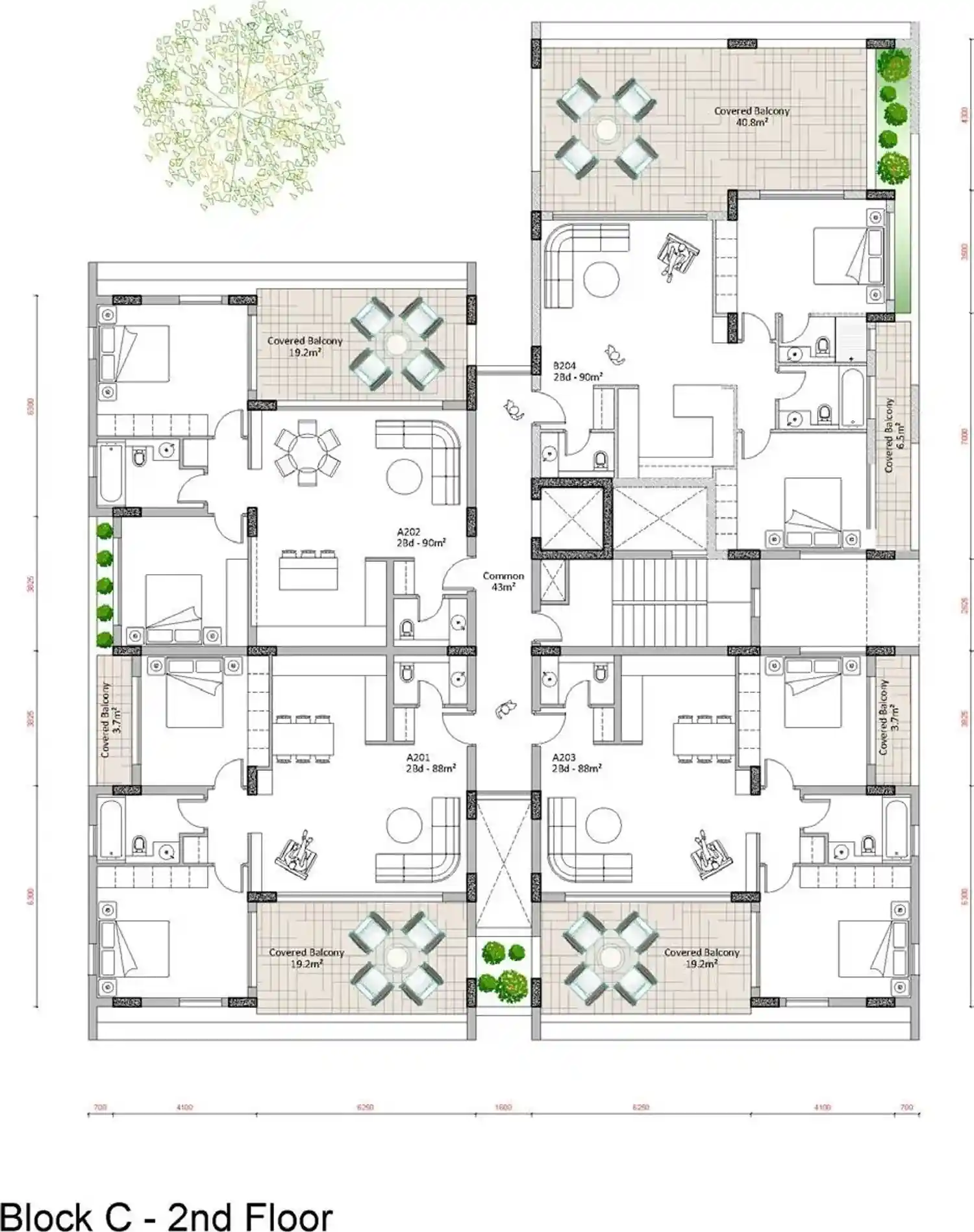 Rzut projektu Q Trio Residences 4