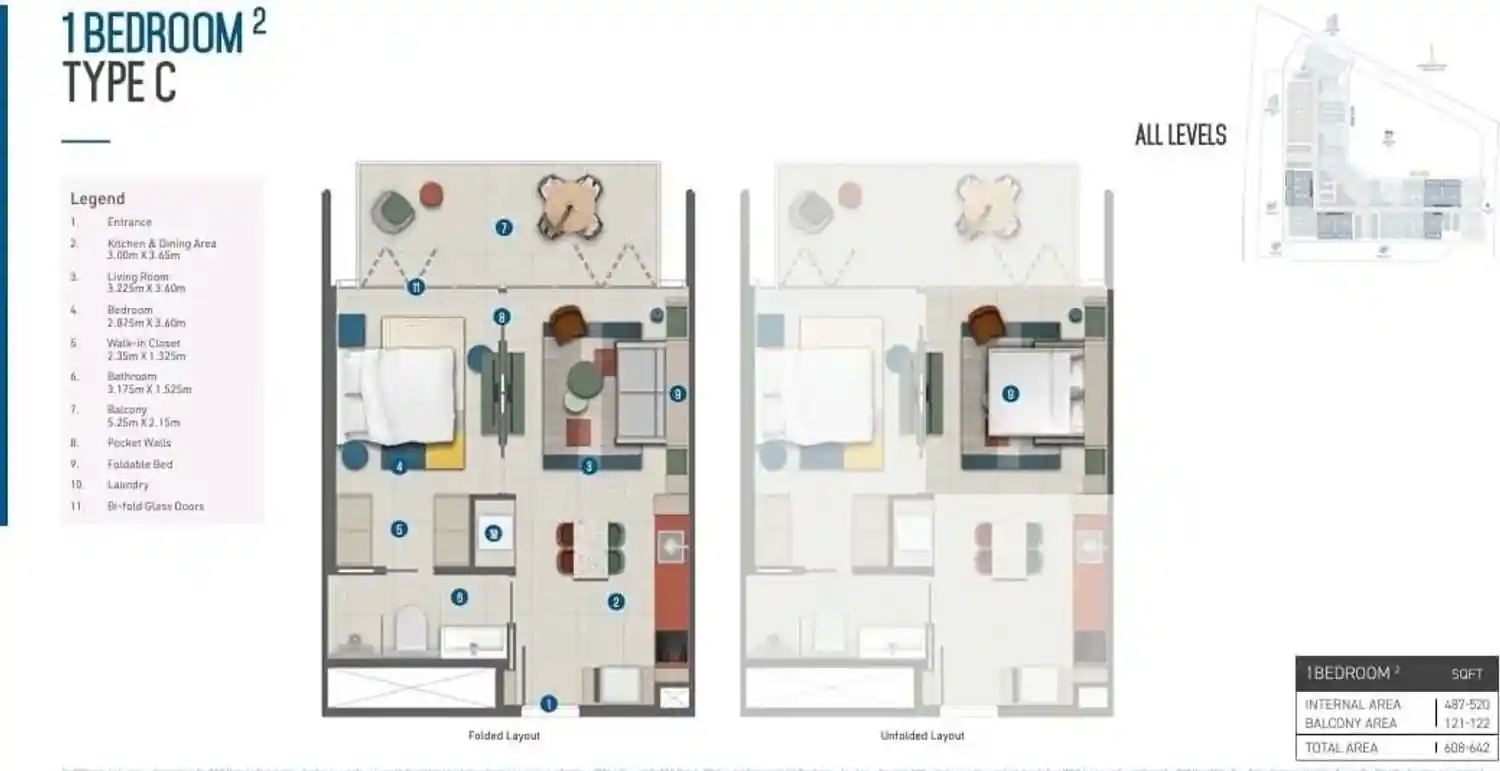 Rzut projektu Rove Home Marasi Drive 4