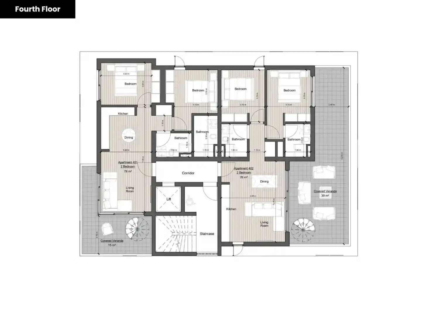 Κάτοψη του έργου OLIVEA Residences 1