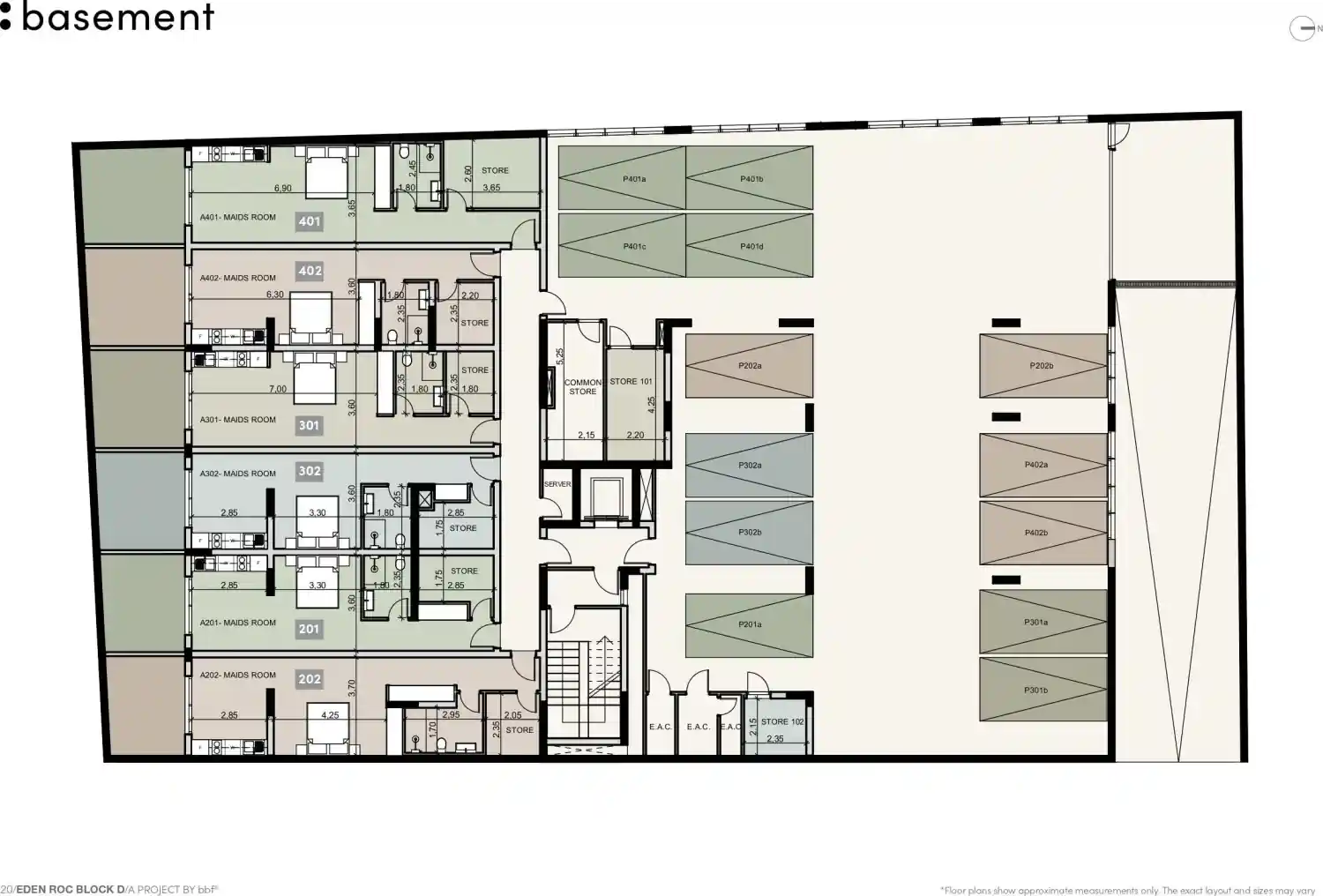 Rzut projektu Eden Roc 3