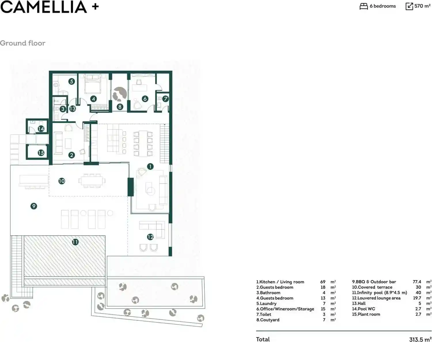 Rzut projektu Palisandro hills 2