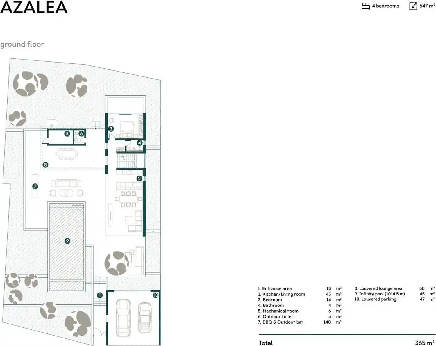 Rzut projektu Palisandro hills 5