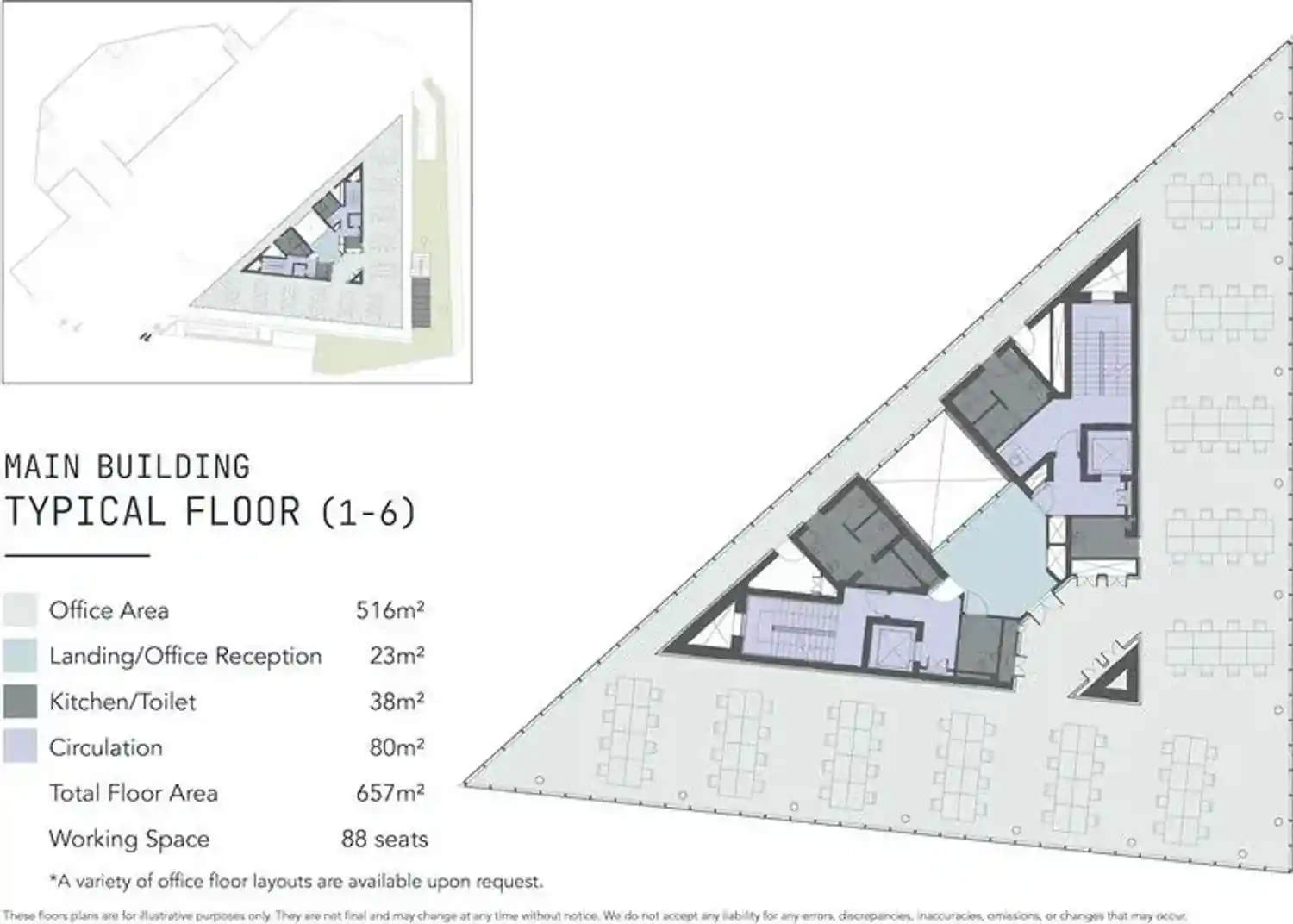 Triangle floor plan 4