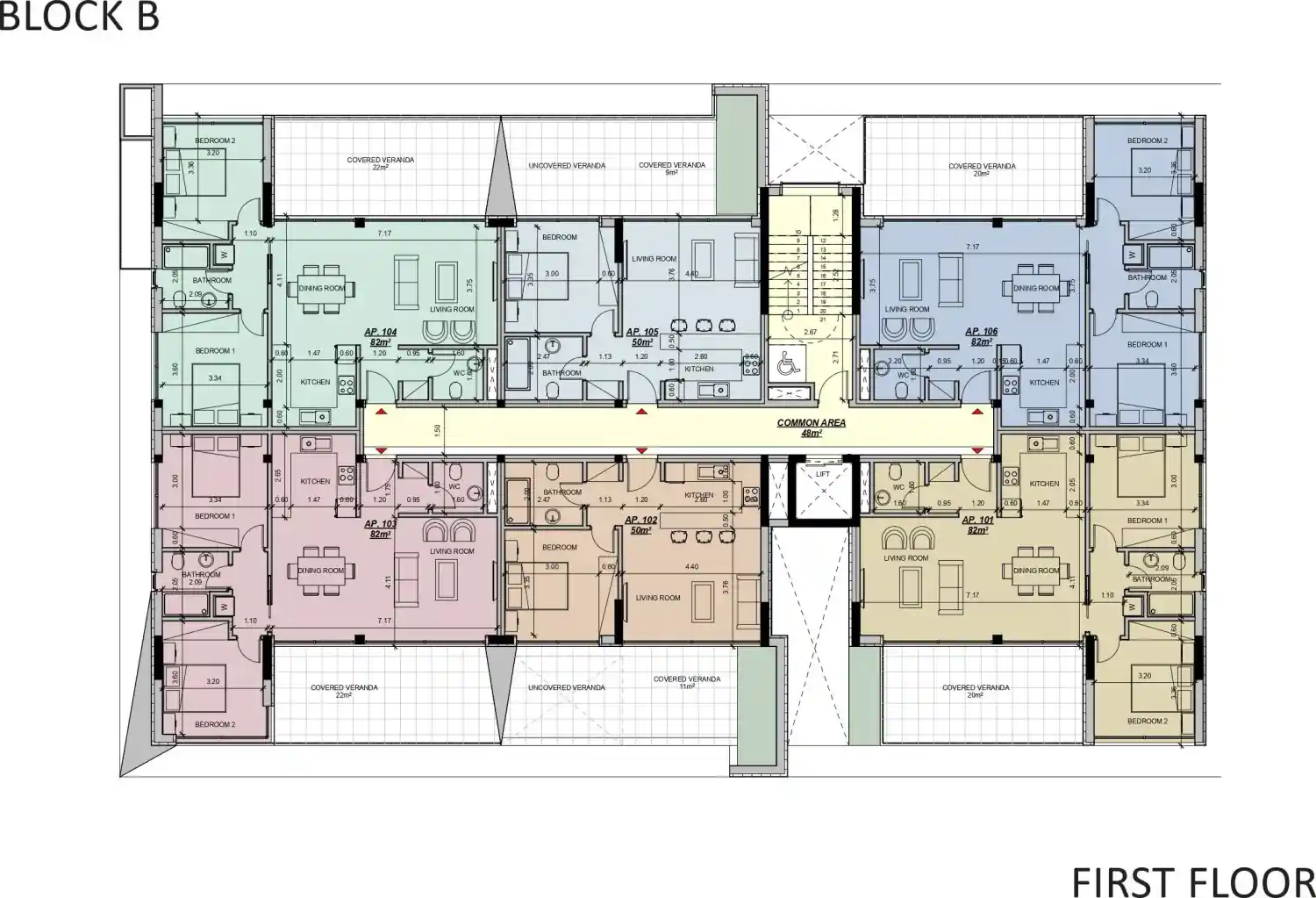 Rzut projektu Seven Residences 6