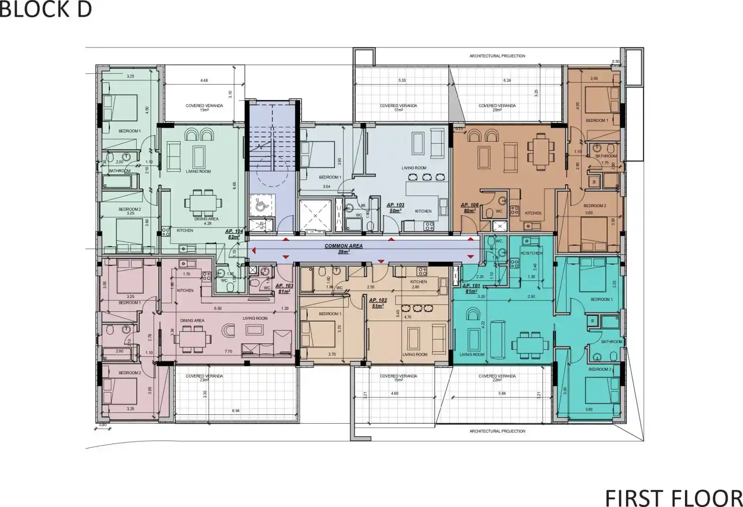 Rzut projektu Seven Residences 4