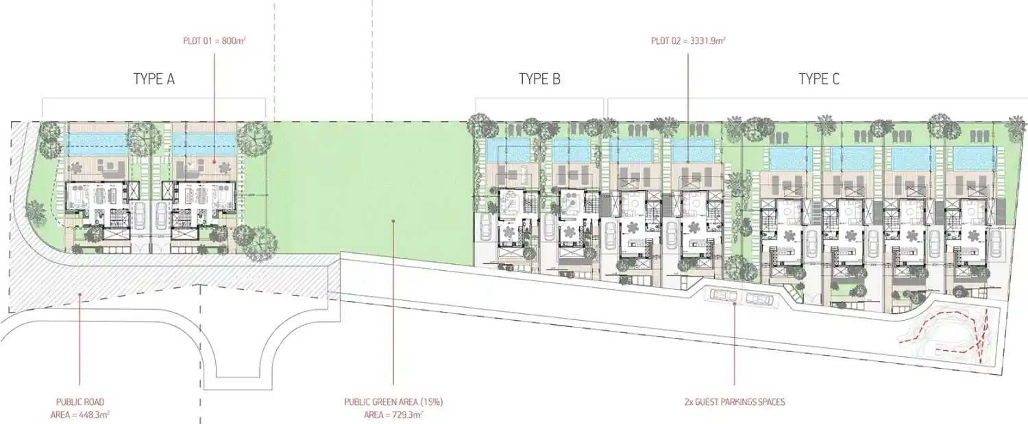 Планировка проекта Malama Seaview Villas 1