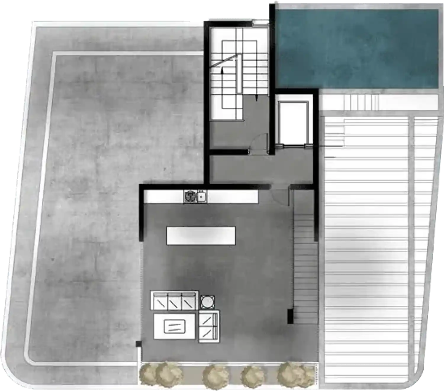 Arcadia Residence նախագծի հատակագիծ 1