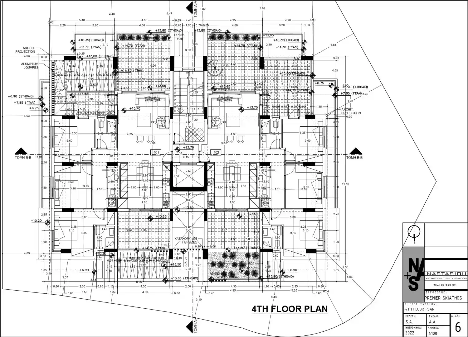 Rzut projektu Skiathos Boutique Residence  6