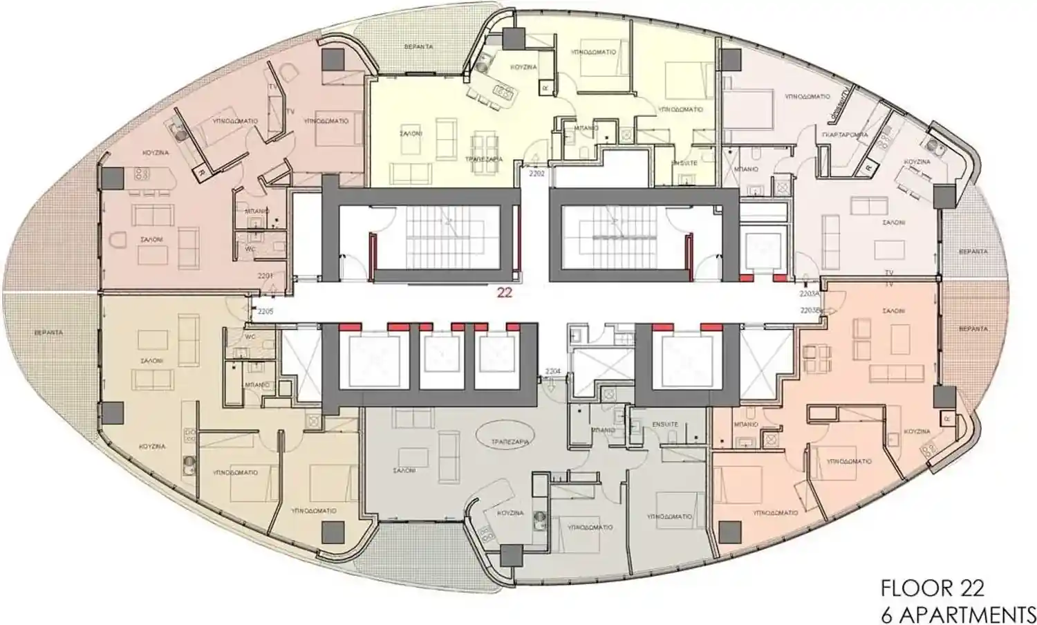 Rzut projektu 360 Nicosia 4