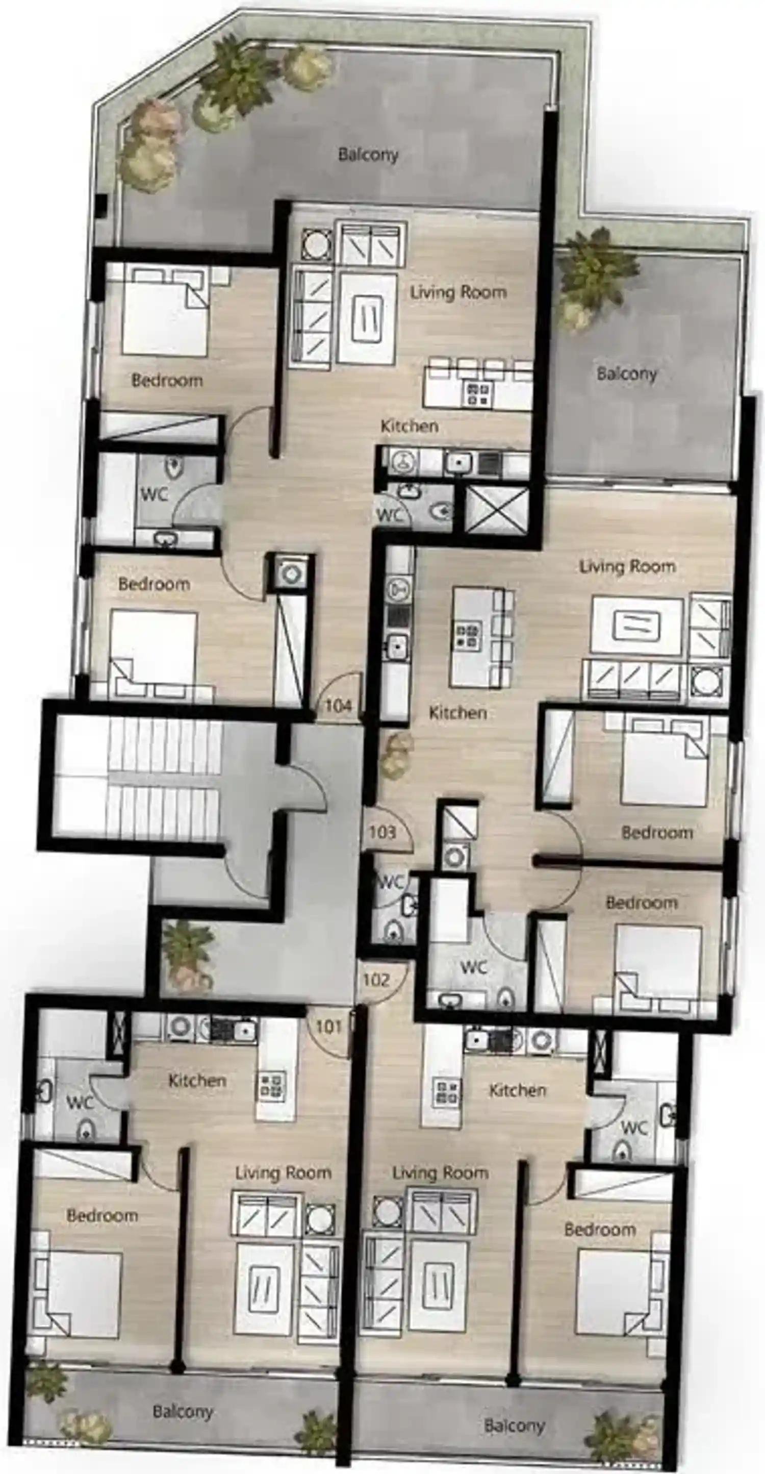 Rzut projektu Oasis Verde 9