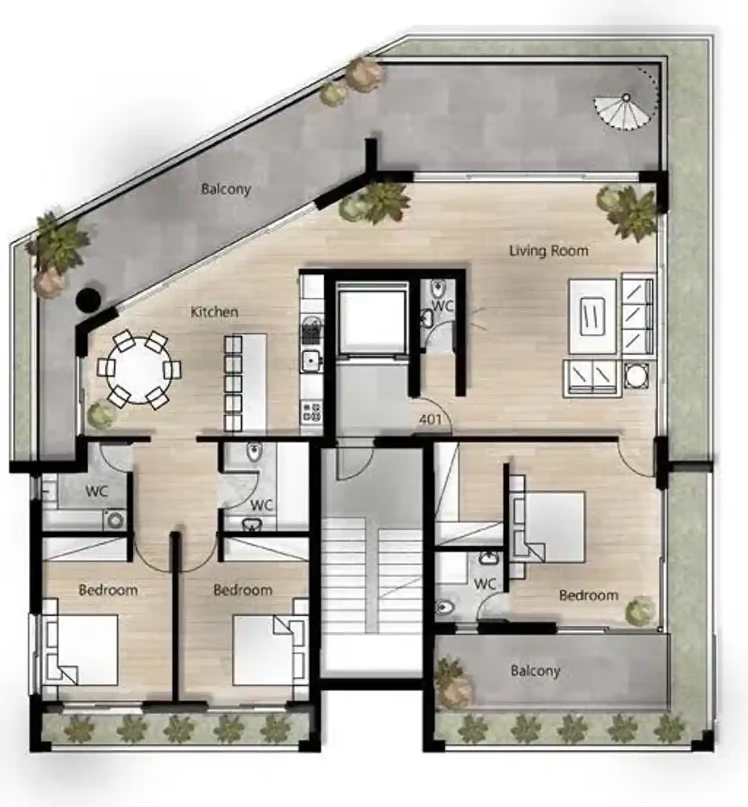 Rzut projektu Oasis Verde 4