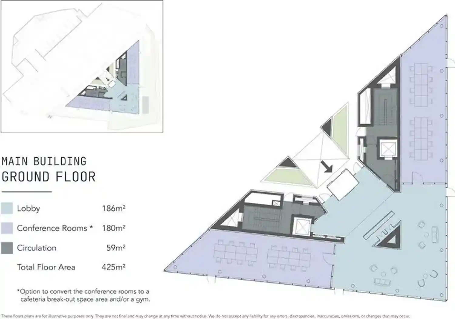 Triangle floor plan 3