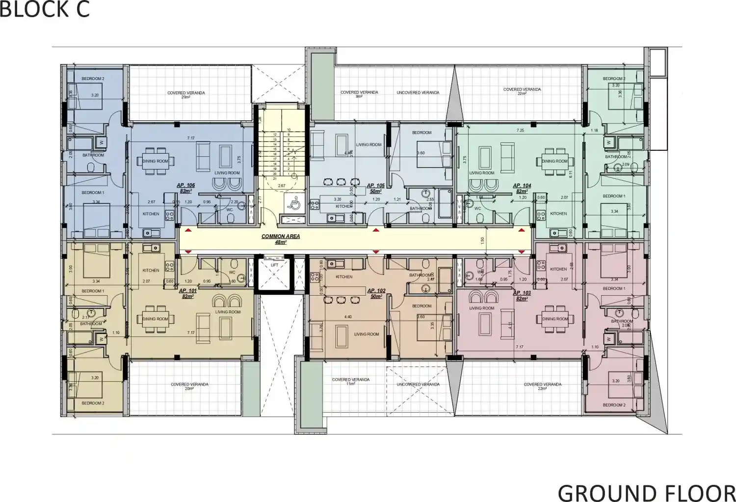 Rzut projektu Seven Residences 5