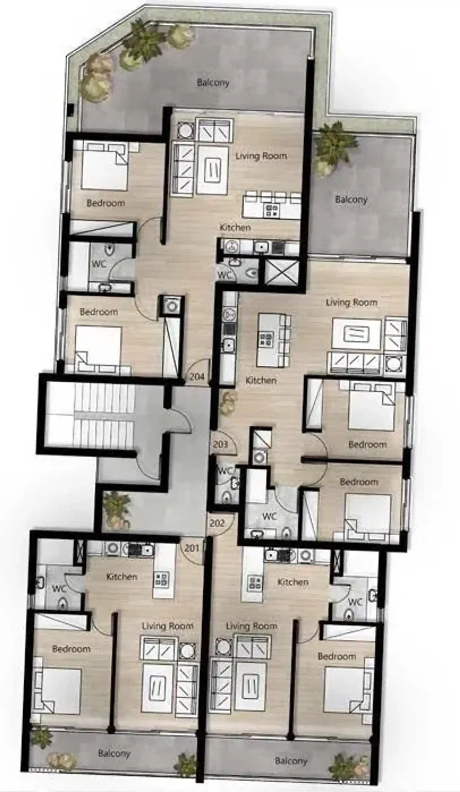 Rzut projektu Oasis Verde 3