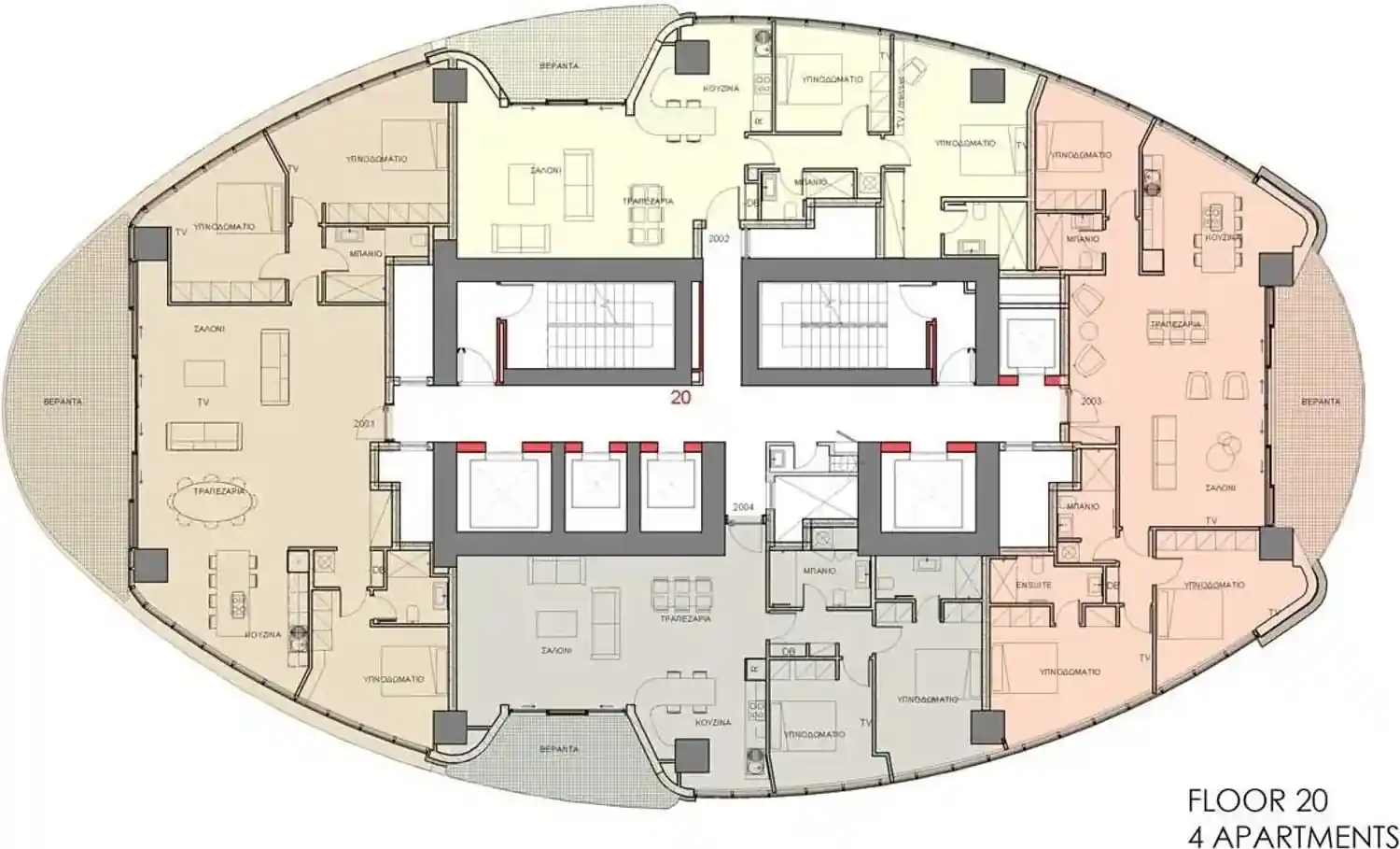 Rzut projektu 360 Nicosia 5